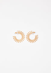 High Rolla Embellished Hoops