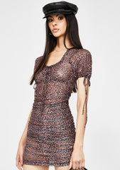 Leopard Guenetta Mesh Dress