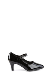 Divine-440 D'Orsay Mary Jane Pumps-Black