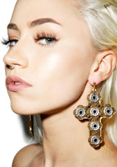 Luxe Cross Earrings