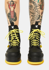 Bassiani Smiley Face Platform Boots