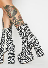 Fierce Wild Nature Platform Heels