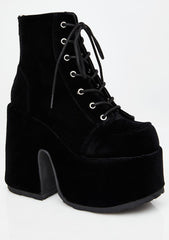 Camel-203 Platform Ankle Boots
