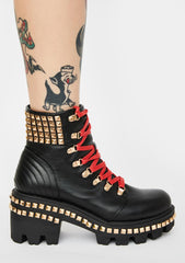 Slick Put In The Hours Lace Up Boots