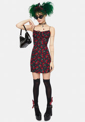Black Cherry Famala Mini Dress
