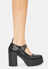 Down To Business Chunky Platform Heels