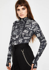 Rising Tension Mock Neck Top