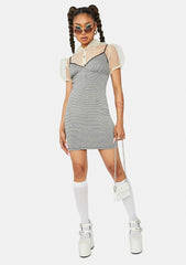 Tease 'Em Babe Houndstooth Bodycon Dress