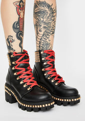 Slick Put In The Hours Lace Up Boots