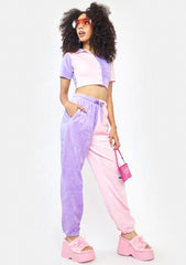 Velour Megan Split Joggers