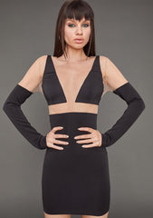 Sneak Peek Mesh Bodycon Dress