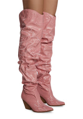 Road To Rideout Cowboy Boots - Pink