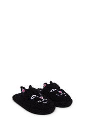 Jerm Face Fuzzy House Slippers