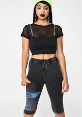 Onyx Boy Eagle Glitch Cycling Shorts