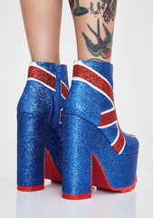 Nightmare Union Jack Platform Boots