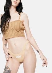 F Off Lace Thong