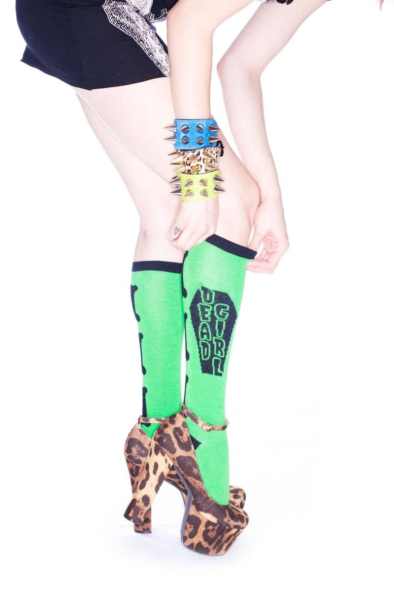 Dead Girl Bones Socks