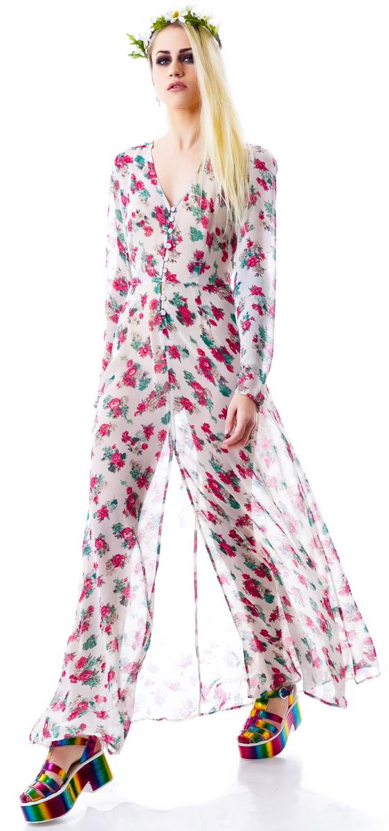 Secret Garden Floral Maxi Dress