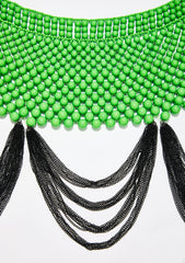 Slime Warrior Princess Beaded Collar