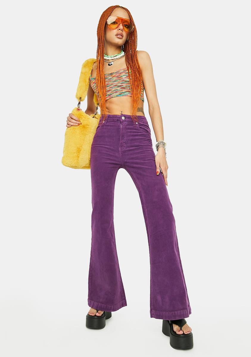 Grape Cord Eastcoast Flare Jeans