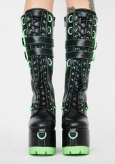 Atomic Wasteland Knee High Boots