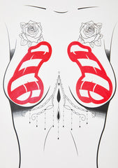 Candy Cane Dick Pasties