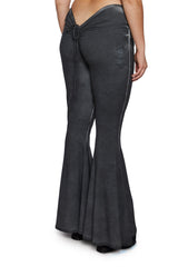 Plus Reverb V-Cut Washed Bell Bottoms
