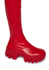 Favorite Knee High Boots- Red
