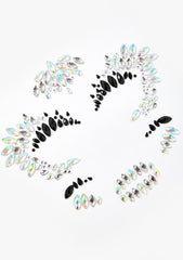 Skull Iridescent Face Jewels