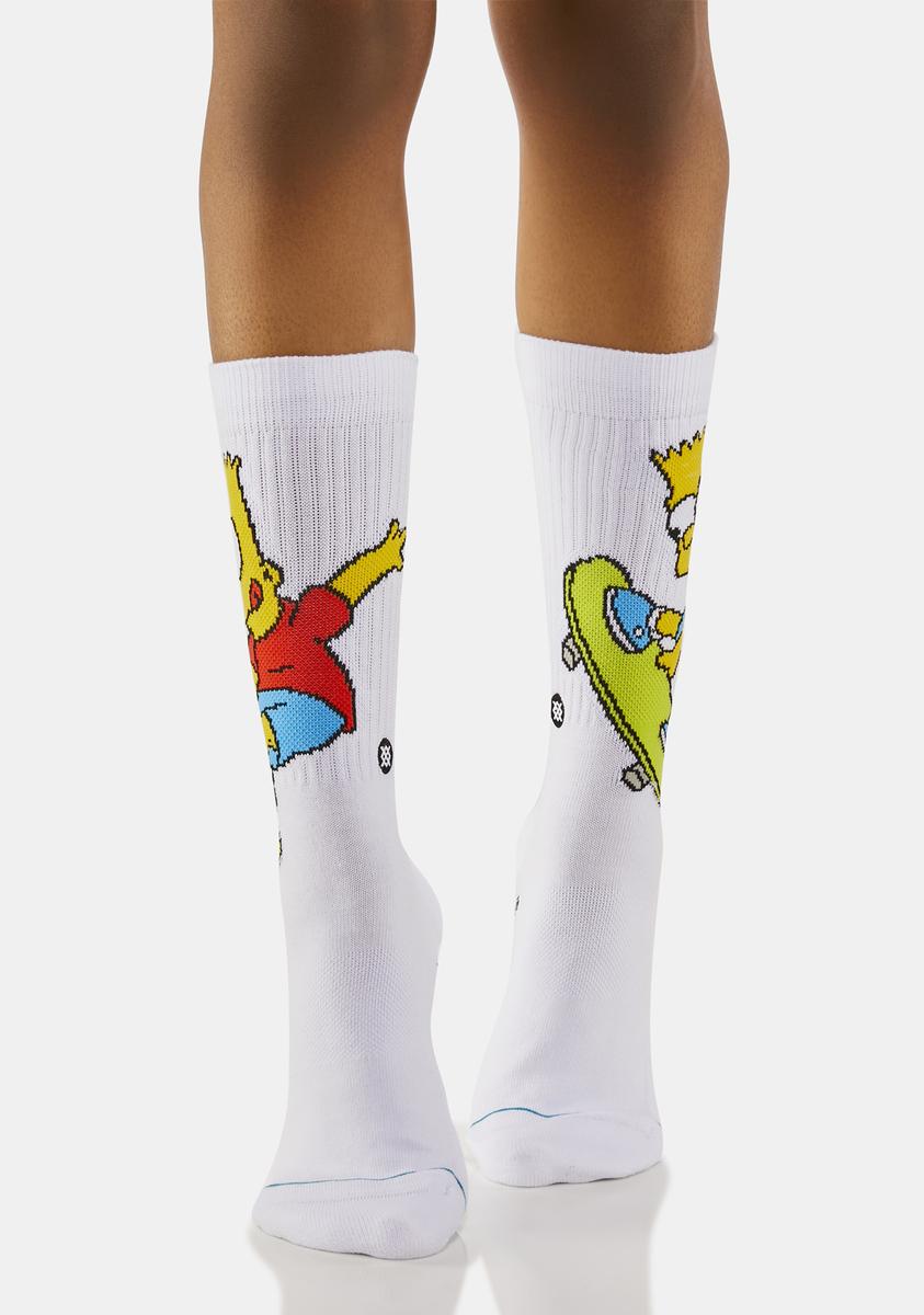 Bart Simpson Crew Socks