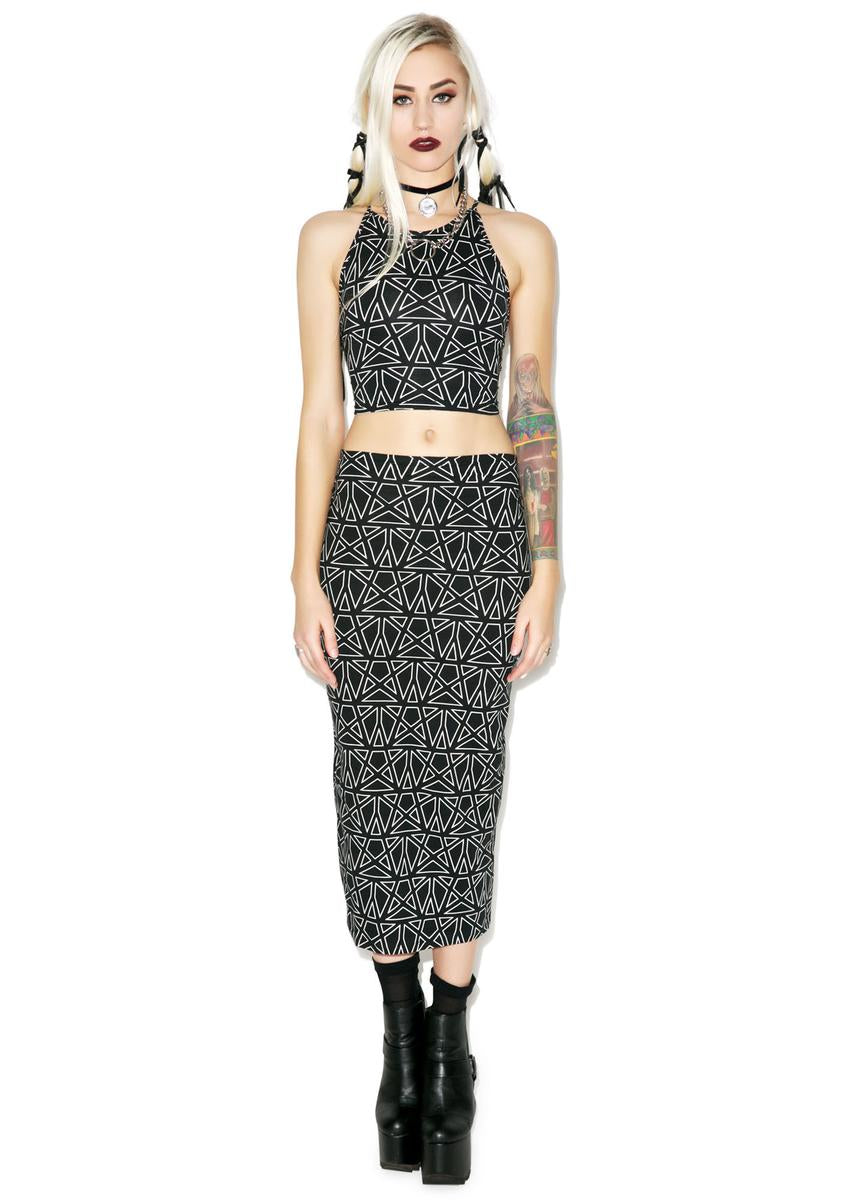 Pentagram Folly Crop Top