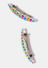 Smiley Face Hair Clip Set