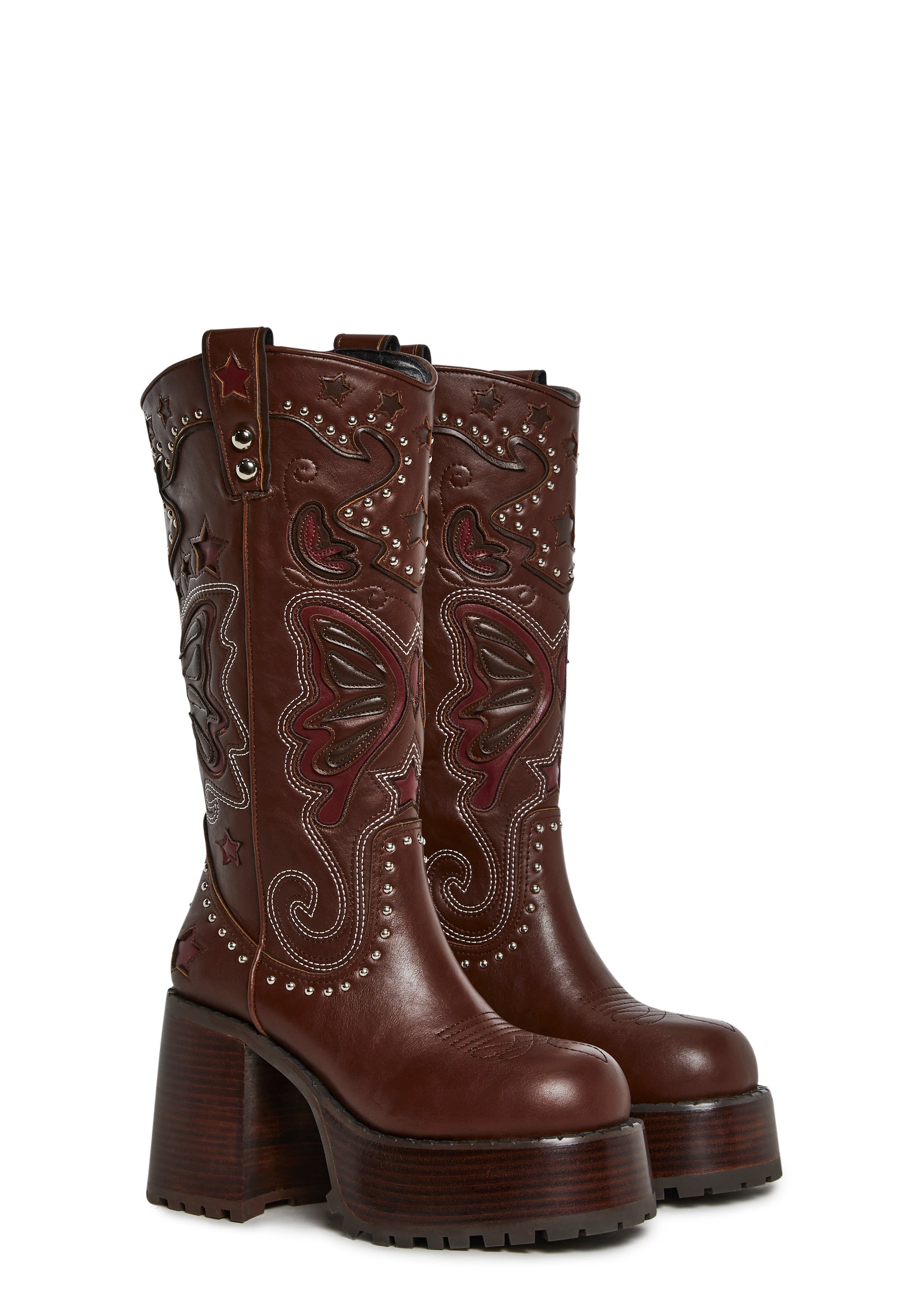 three|dark brown