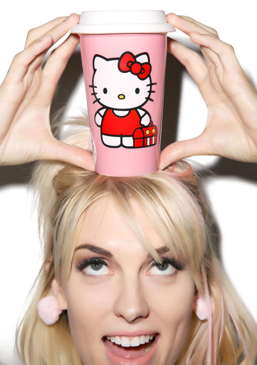 Hello Kitty Ceramic Travel Mug