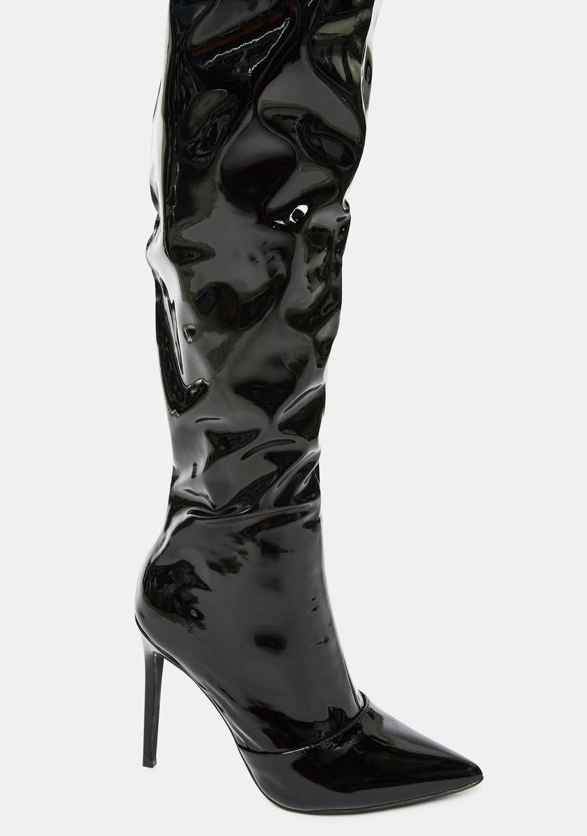 Time For Danger Thigh High Boots