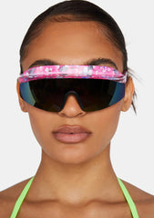 Floral Visor Sunglasses