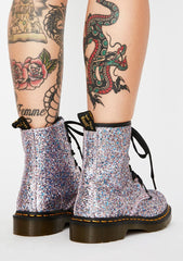 Blue 1460 Farrah Glitter Boots