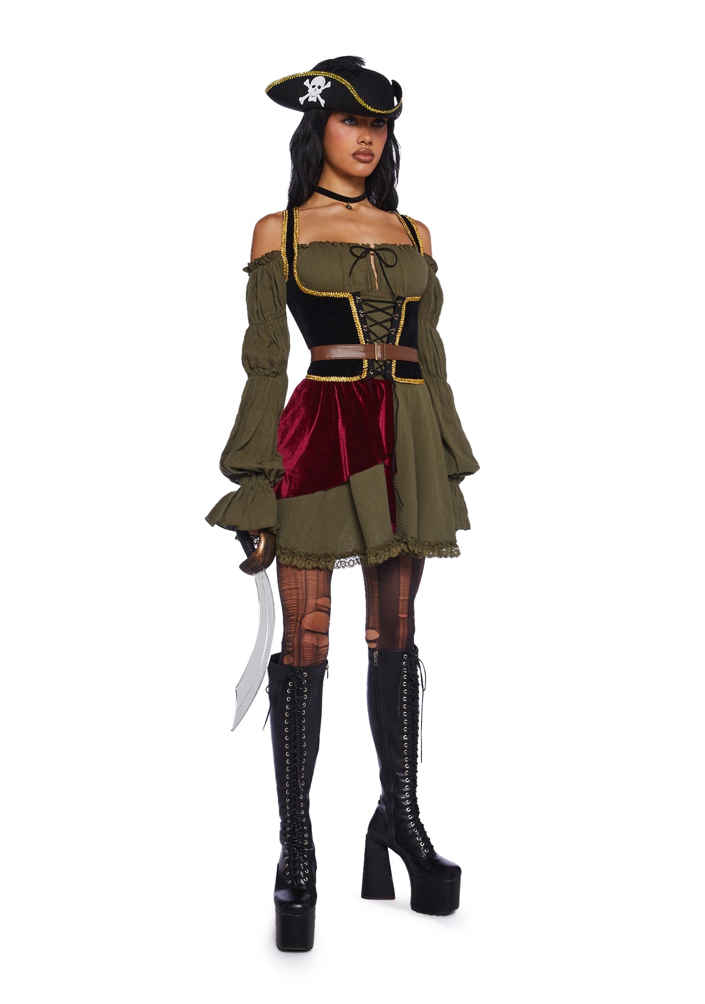 five|dark green