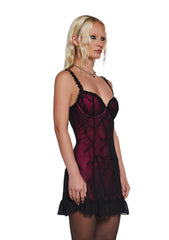 three|dark red