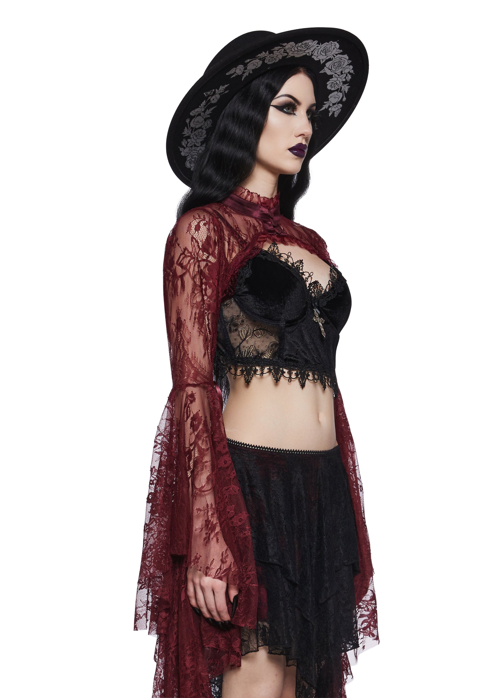 three|dark red