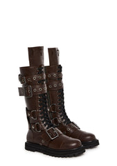 three|dark brown