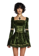 Myths N' Legends Mini Dress - Green